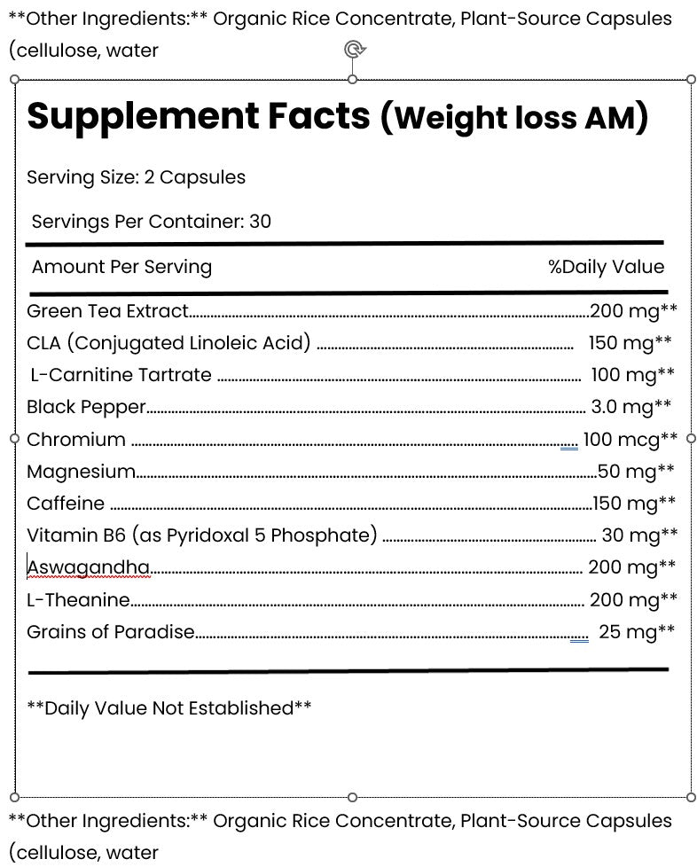 SIMPLIFI Collection: White Label Weight Loss Supplement - AM Edition