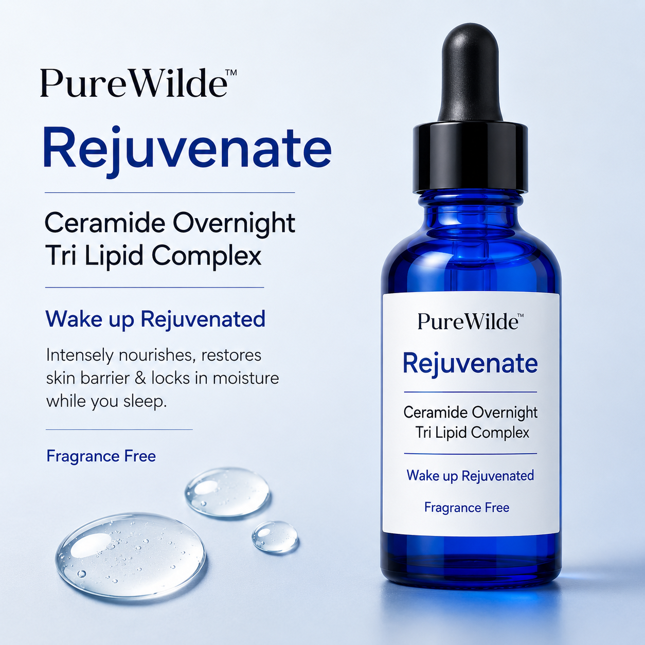 PureWilde Rejuvenate ceramide overnight serum